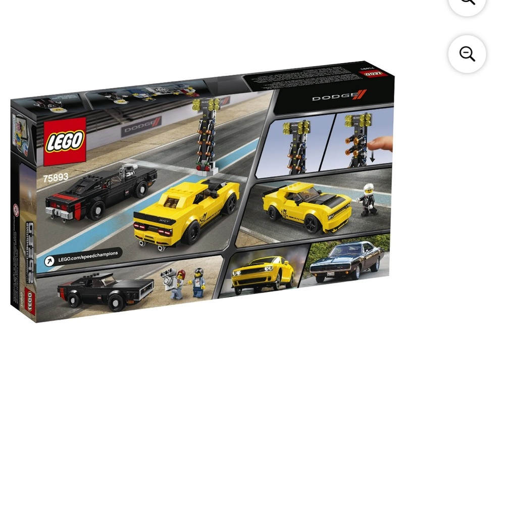 LEGO Speed Champions Dodge Set - Vibrant Yellow and Sleek Black - Picture 2 of 8